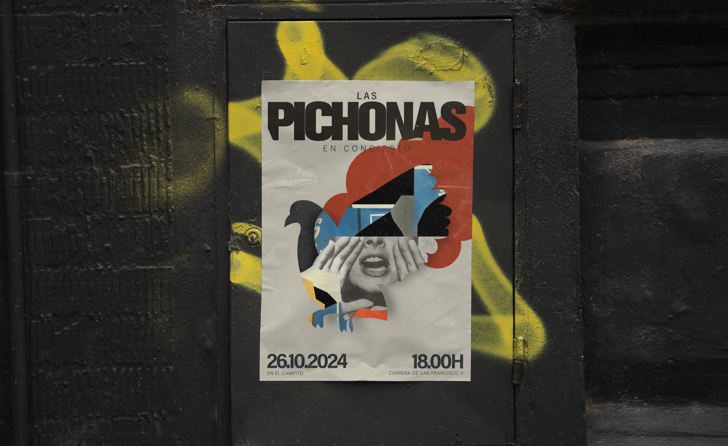Cartel de Las Pichonas en concierto