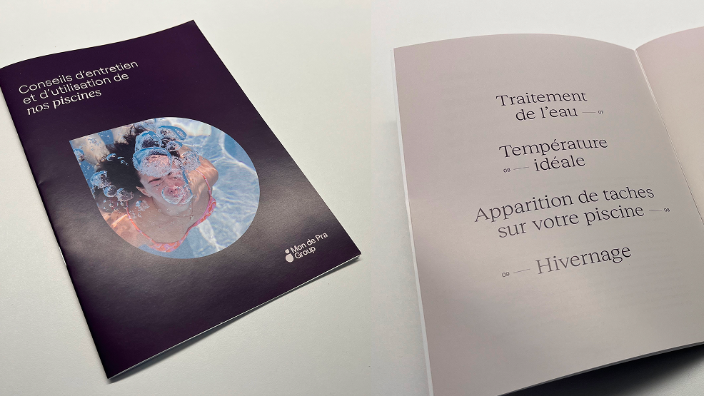 Mockup editorial de Mon de Pra Group
